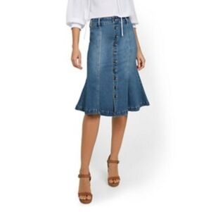 New York and Company Denim Skirt